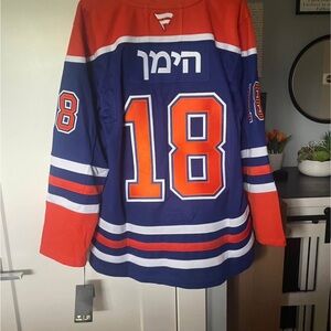 NHL Blue and Orange Fan Jersey